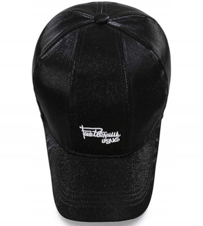Baseball Caps Baseball Cap for Men Women Plain Adjustable Sports Outdoor Fashion Hat (White) - Black - CM18ZGQU0TS $15.11