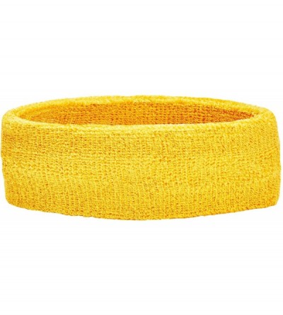 Headbands Thick Headband- One Size - Gold - CU12L32HU9J $7.91