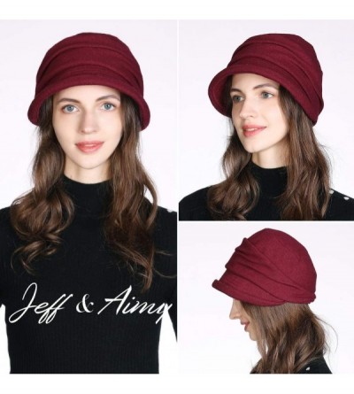 Newsboy Caps Women's Newsboy - 00757wine Red - CK18Y0Y2AYW $21.19