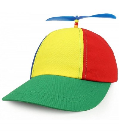 Baseball Caps Cotton Adult Multi-Color Propeller Helicopter Unstructured Baseball Cap - Multicolor - CV188GH8Y2I $30.78