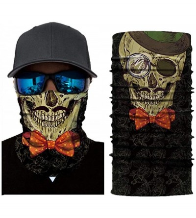 Balaclavas Unisex 3D Skull Printed Balaclava Headwear Multi Functional Face Mask for Outdoor Cycling Riding Motorcycle - CQ19...