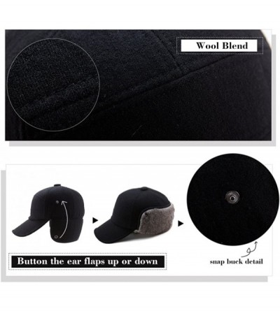 Newsboy Caps Wool/Cotton/Denim Baseball Cap Men Hunting Dad Hats Sports Earflap Unisex - 67134_navy - CE12NU23GOQ $17.71