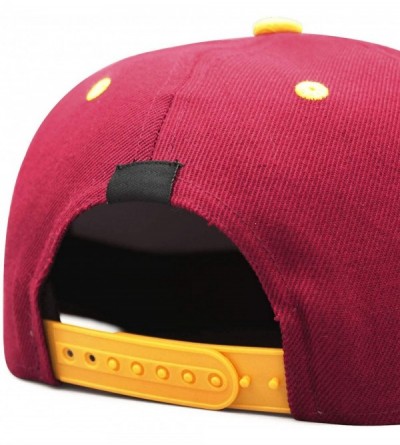 Baseball Caps Mens Womens Casual Adjustable Basketball Hat - Maroon-6 - CA18N9RHEC9 $20.59
