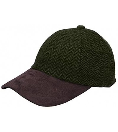 Newsboy Caps Tweed Suede Basball Cap Hat - Green - C617Z26AL9D $14.87