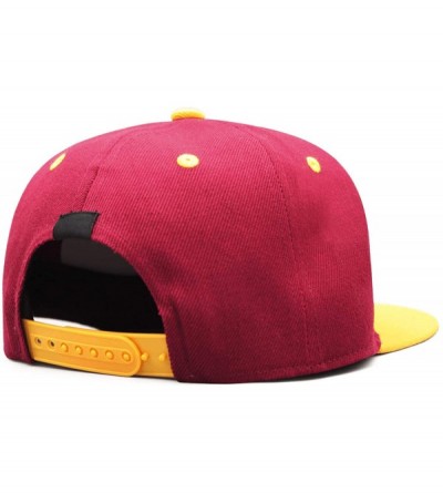 Baseball Caps Mens Womens Casual Adjustable Basketball Hat - Maroon-6 - CA18N9RHEC9 $20.59