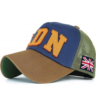 Baseball Caps Mesh Back Baseball Cap Trucker Hat 3D Embroidered Patch - Color8-3 - C511YPYJ6BX $19.05