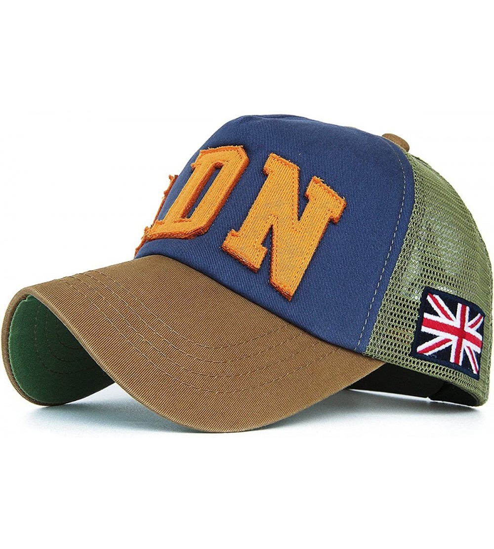 Baseball Caps Mesh Back Baseball Cap Trucker Hat 3D Embroidered Patch - Color8-3 - C511YPYJ6BX $19.05
