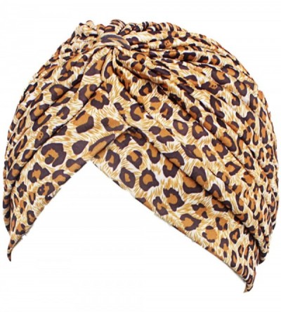 Sun Hats Women Turban Hat Hair Wrap African Jersey Magic Headband Turbans Headwrap Bohemian Boho Chemo Cap - Light Leopard - ...