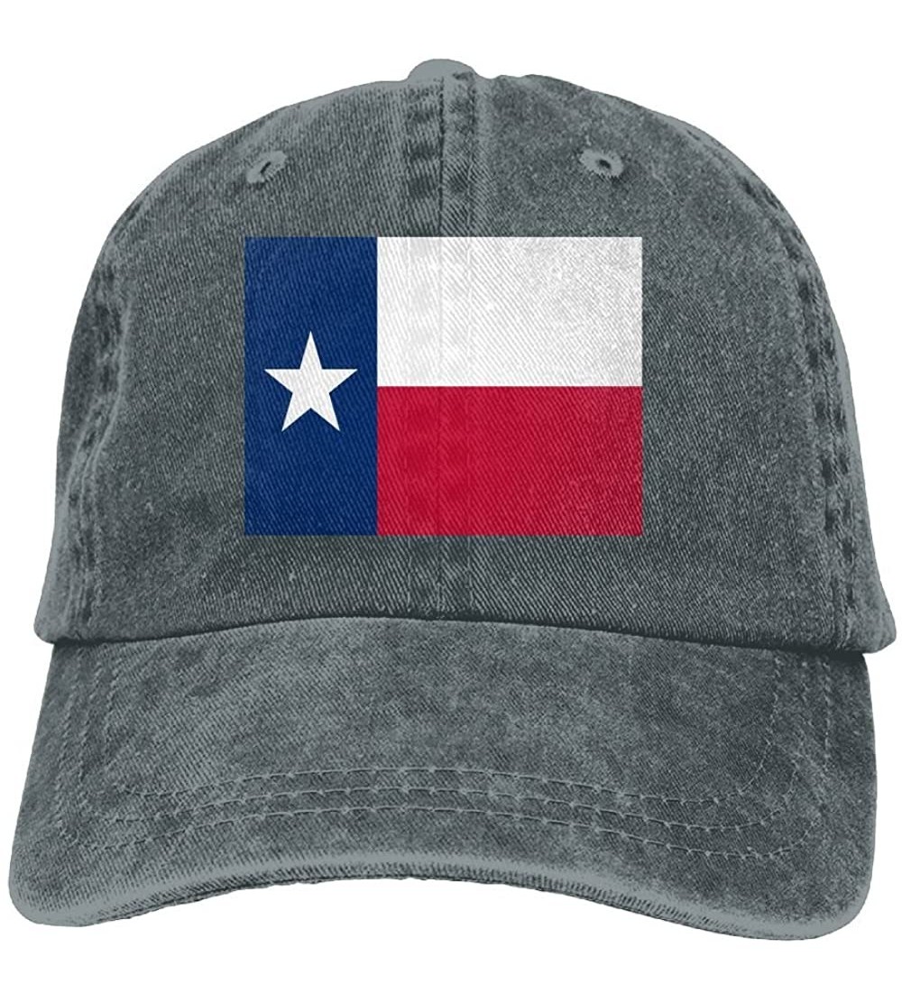 Baseball Caps LINGMEI Flag Of Texas Unisex Adult Denim Dad Baseball Hat Sports Outdoor Cowboy Cap For Men and Women - Asphalt...