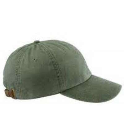 Baseball Caps Monogrammed 6-Panel Low-Profile Washed Pigment-Dyed Cap - Forest - CW12IJQE7ZH $43.62
