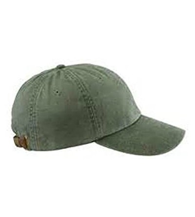 Baseball Caps Monogrammed 6-Panel Low-Profile Washed Pigment-Dyed Cap - Forest - CW12IJQE7ZH $18.94