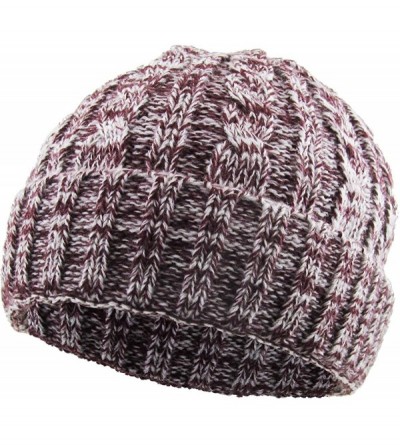 Skullies & Beanies Men Women Knit Winter Warmers Hat Daily Slouchy Hats Beanie Skull Cap - 1.3) Heather Maroon - CT125FCYTO7 ...