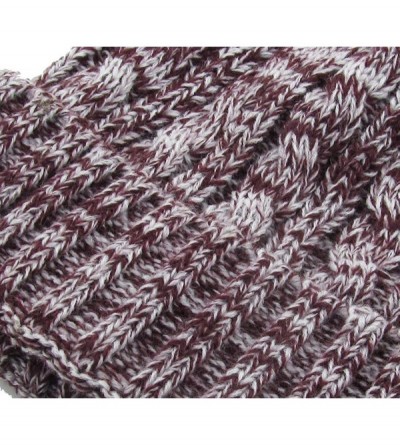 Skullies & Beanies Men Women Knit Winter Warmers Hat Daily Slouchy Hats Beanie Skull Cap - 1.3) Heather Maroon - CT125FCYTO7 ...