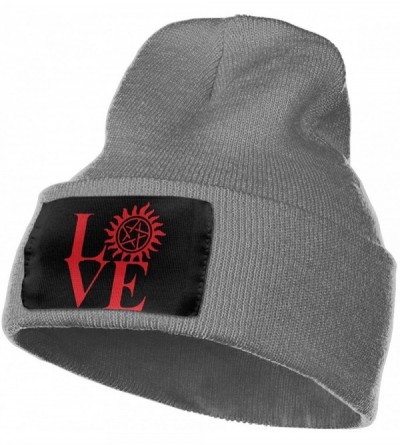 Skullies & Beanies Fashion Knit Cap for Unisex- 100% Acrylic Acid Love Supernatural Watch Cap - Deep Heather - CY18L75WC0T $1...