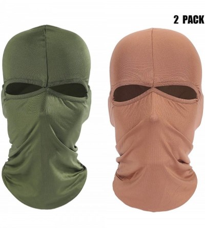 Balaclavas Balaclava Face Mask Pack of 2 - Ski and Winter Sports Headwear- Neck Gaiter and Motorcycle Helmet Liner MK8 - C718...