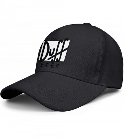 Baseball Caps Duff Beer Logo Womens Baseball Trucker Protection - Duff Beer Logo-36 - CD18X7MDGNI $37.00