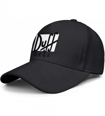 Baseball Caps Duff Beer Logo Womens Baseball Trucker Protection - Duff Beer Logo-36 - CD18X7MDGNI $23.31