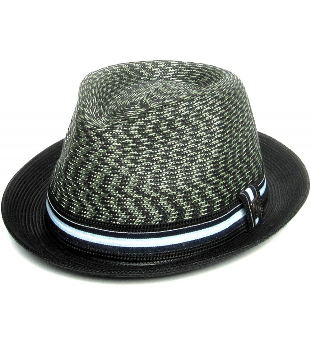 Fedoras Mens Summer Foldable Packable Trilby Hat - Savanna - CE12ESXBY1P $52.92