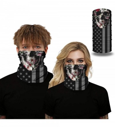 Balaclavas 5 Pack Unisex Sun UV Protection Anti Dust Neck Gaiter Mask Face Cover Bandana - 4 Pack-a - CA198ZY3X55 $23.57