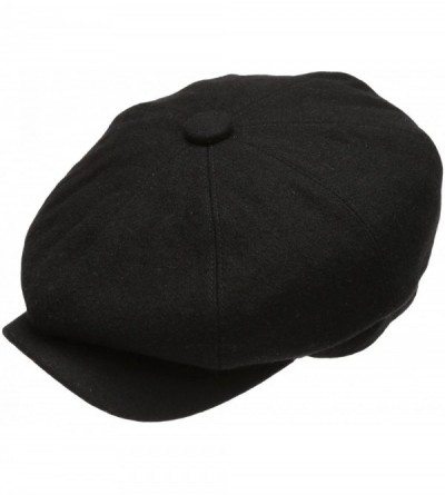 Newsboy Caps Men's Premium 8 Panel Wool Blend Newsboy Ivy Hat with Socks. - Black - CC12IGP29NX $18.32