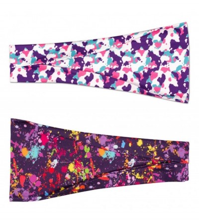 Headbands Headbands Stretchy Hand painted Camouflage - Camouflage headband - CR193DXRLQT $18.76