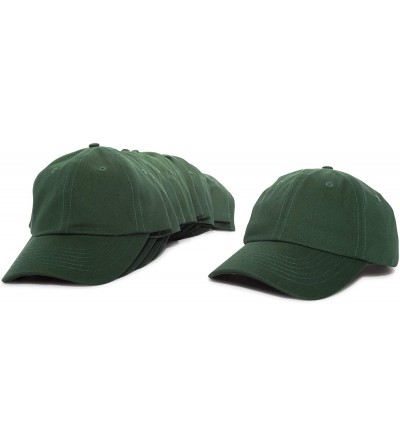 Baseball Caps Baseball Cap Mens Trucker Hat Dad Hats Caps for Women 12 Pack - Dark Green - CB18IDXGERN $23.46