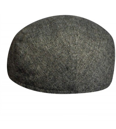 Newsboy Caps Men Ainsley Earflap Flat Cap - Grey Tweed - CM12N2PTPTJ $31.44