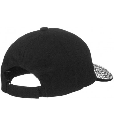 Baseball Caps Women's 100% Cotton Sports Mom Bling Baseball Cap with Crystal Brim - Golf Mom - C118E7AMN5N $11.69