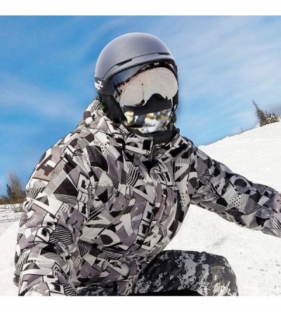 Balaclavas Ski Mask Half Face Mask Windproof Neck Warmer for Snow Skiing - 2991-yellow Brown - CT18AOW44LC $13.27