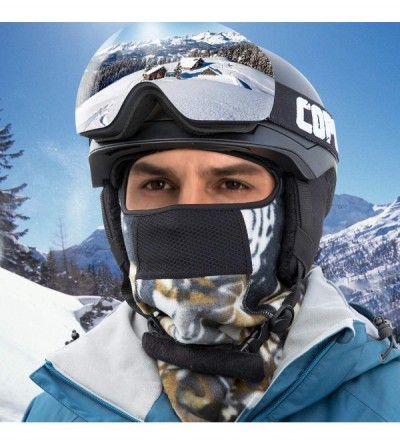 Balaclavas Ski Mask Half Face Mask Windproof Neck Warmer for Snow Skiing - 2991-yellow Brown - CT18AOW44LC $13.27