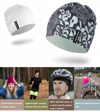 Skullies & Beanies Multifunctional Lightweight Beanies Running - Burnout B+off-white Stone - CC193260ARY $15.79