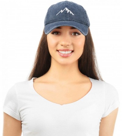 Baseball Caps Outdoor Cap Mountain Dad Hat Womens Mens Hiking Vintage Cotton - Navy Blue - CQ18SIX0964 $15.68