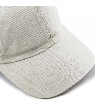 Baseball Caps 100% Cotton Pigment Dyed Low Profile Dad Hat Six Panel Cap - 1. Sand - CG189A2ZKIM $8.73