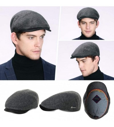 Newsboy Caps Fashion Mens Newsboy Falt Cap Golf Gatsby Summer Spring Fall Breathable 57-60CM - 00786_gray - CL192TWH7E0 $46.07