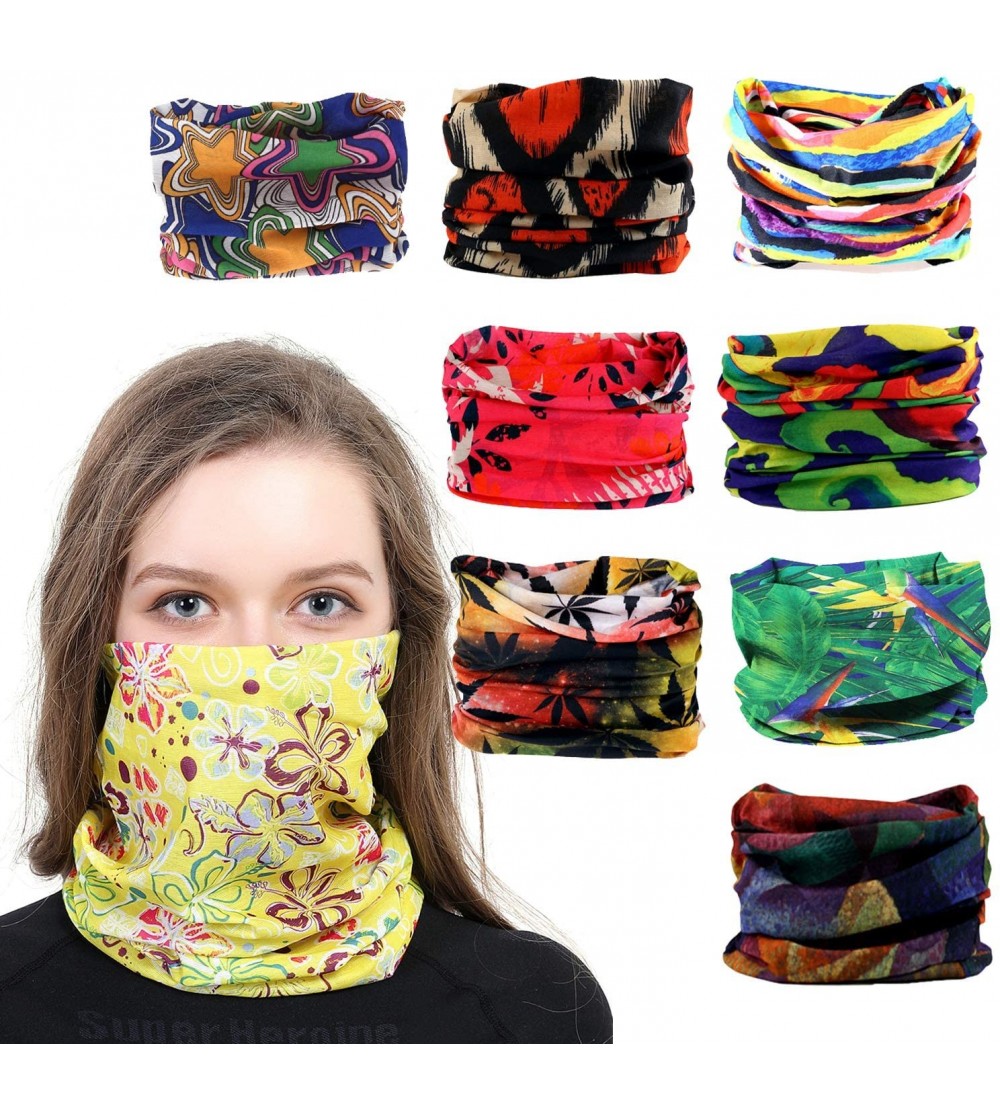 Headbands Outdoor Multi Function Elastic Seamless Scarf Sport Wide Headband - Pattem C - C118QAU07HW $19.32