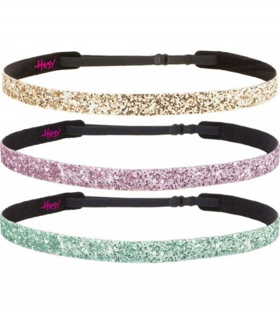 Headbands Girl's Adjustable NO Slip Bling Glitter Skinny Headband Gift Packs - Skinny Seafoam/L. Pink/Gold 3pk - CK12G0IFDYF ...