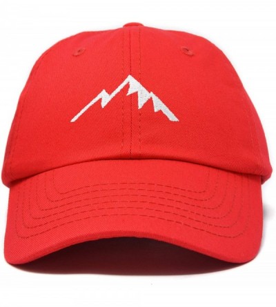 Baseball Caps Outdoor Cap Mountain Dad Hat Hiking Trek Wilderness Ballcap - Red - C218SMQOSTI $23.45