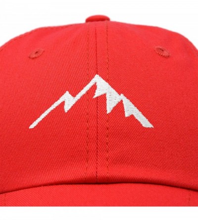 Baseball Caps Outdoor Cap Mountain Dad Hat Hiking Trek Wilderness Ballcap - Red - C218SMQOSTI $9.96