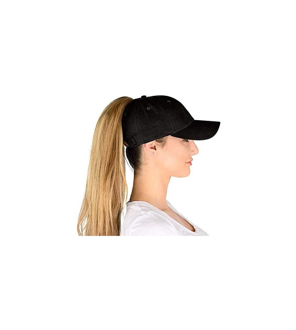 Baseball Caps Ponytail Hat - Womens Ponytail Baseball Caps - Bad Hair Day - CY18U2CLMHZ $13.86