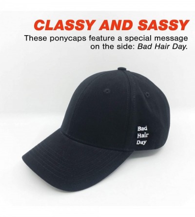 Baseball Caps Ponytail Hat - Womens Ponytail Baseball Caps - Bad Hair Day - CY18U2CLMHZ $13.86