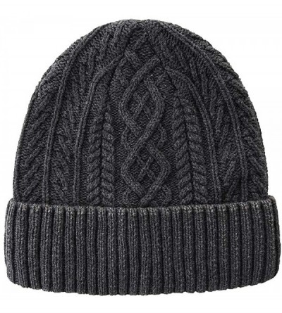 Skullies & Beanies Men's Warm Winter Hats Washed Cotton Knit Cuff Beanie Cap Hat - Balck - C418A40SGRD $11.84