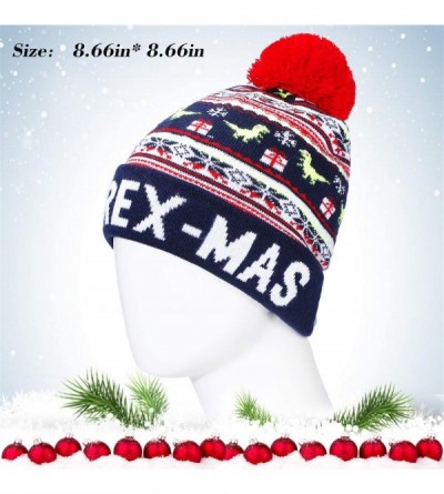 Skullies & Beanies LED Light Up Beanie Hat Christmas Cap for Women Children- Party- Bar - Lb05di-dark Blue - CQ18ITYQ25O $19.30