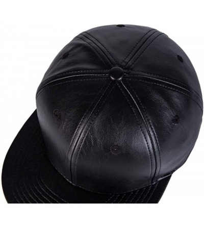 Baseball Caps Fashion Snapback Hat Hip Hop Cap Flat Brim Baseball Cap Adjustable Dad Hat Trunker Hat Unisex - W09-black - CI1...