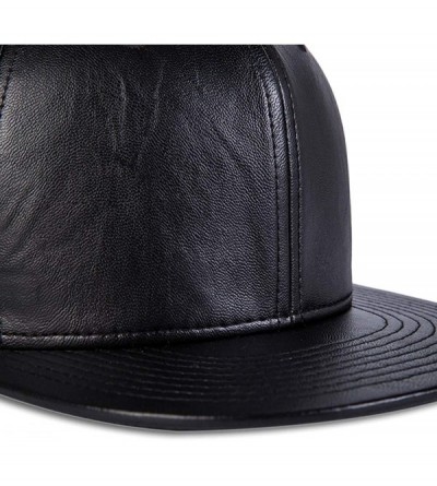 Baseball Caps Fashion Snapback Hat Hip Hop Cap Flat Brim Baseball Cap Adjustable Dad Hat Trunker Hat Unisex - W09-black - CI1...