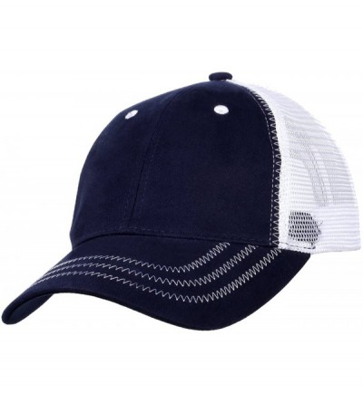 Baseball Caps Carpe Diem Unisex Low Profile Mesh Trucker Hat 6892 - Navy - CU11OBE0C3D $10.87