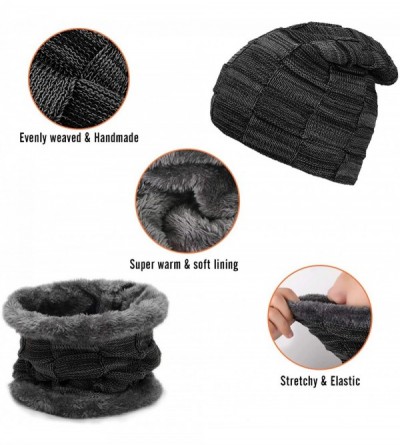 Skullies & Beanies Winter Beanie Gloves Slouchy Screen - CL18ZTD8G4A $15.62