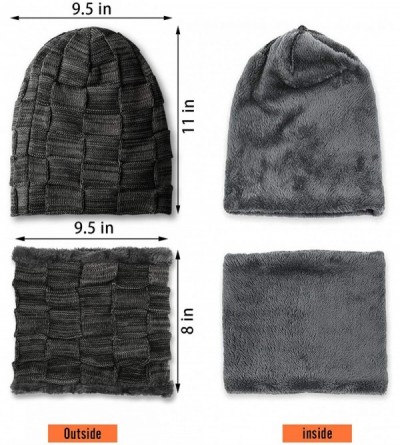 Skullies & Beanies Winter Beanie Gloves Slouchy Screen - CL18ZTD8G4A $15.62