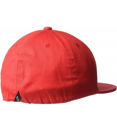 Baseball Caps Men's Logo Flexfit Hat Flat Bill Structured Crown - Ageless Flat Hart Red/Black - CC18HQX0K2K $56.20