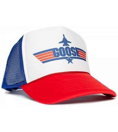 Baseball Caps Goose Unisex-Adult Trucker Cap Hat -One-Size Multi - Royal/White/Red - CR128RIFL25 $13.02