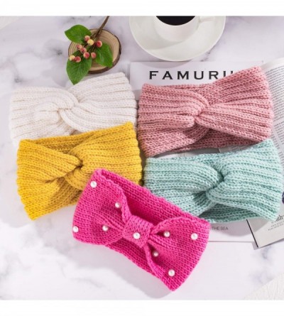 Cold Weather Headbands Headbands Warmers Elastic Scrunchies - Candy Color - C518AOW3GA5 $12.28